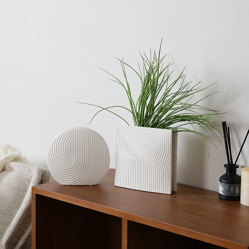 Nordic Simple White White Ceramics Ceramic Vase Home Decoration…