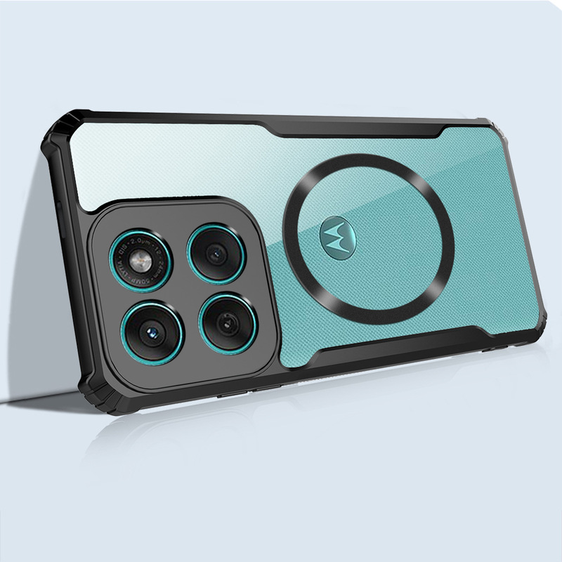 Magnetic Suction Case Suitable for Motorola Moto Edge 60 50 Pro Mobile Phone Case Acrylic High Transparency Protective Cover