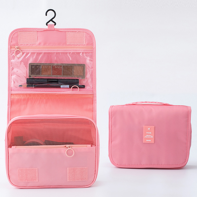 2021加厚防水挂钩洗漱包旅行大容量化妆品收纳包便携化妆包国潮风