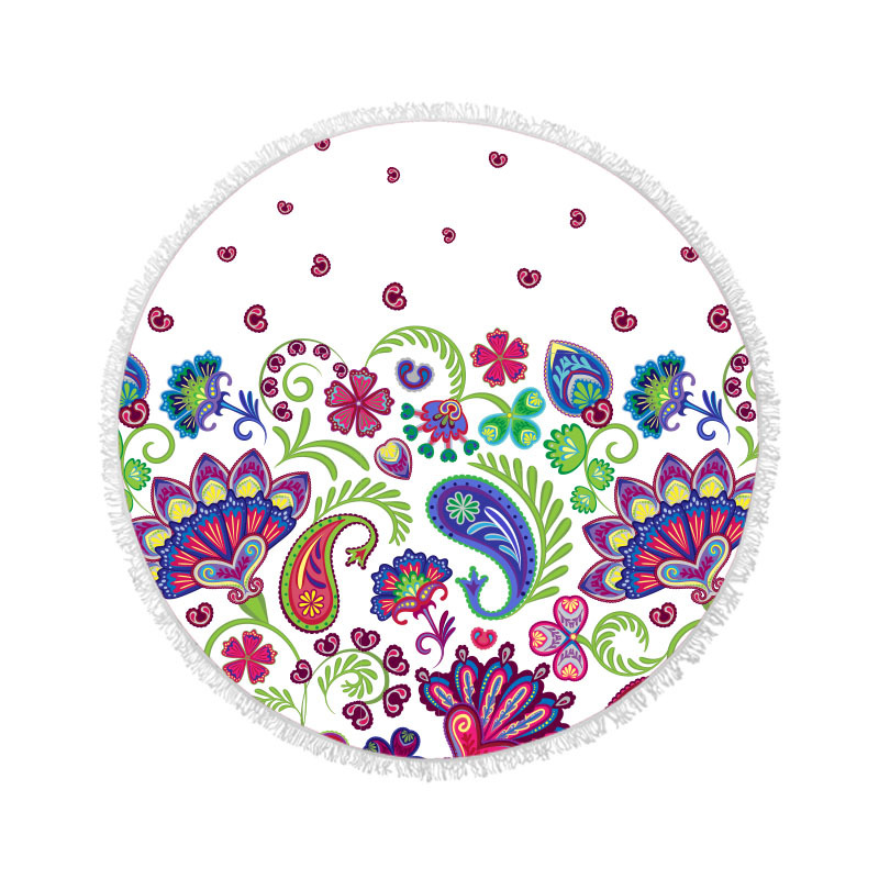 Flamingo microfibra de playa redonda Toalla de baño poliéster algodón impresión Toalla de playa absorbente Toalla de baño lote