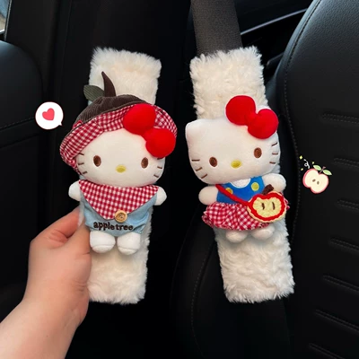 Seat belt shoulder pad – Couple Set for Women - apple-tree-dark-blue-kt-cat-apple-hanging-bag-kt-cat