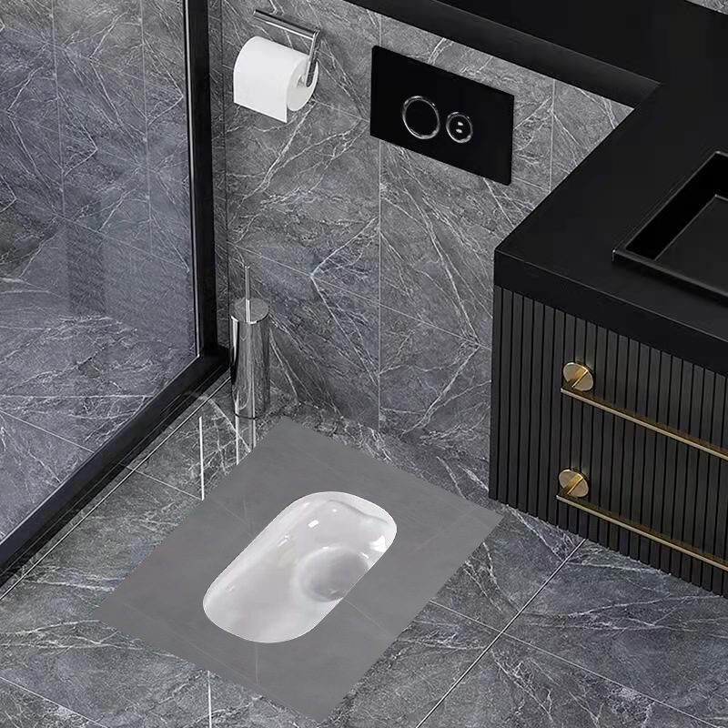 In-wall-type induction water tank + grey rock squat pit