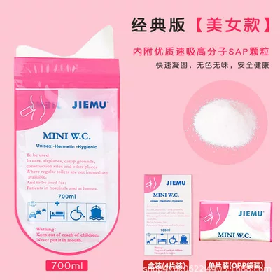 Portable for Use in | On-board emergency urine bag