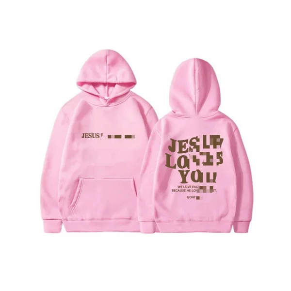 2025 New Cross-Border Amazon Independent Site Faith over Fear New Hooded Sweatshirt Women's Printed Sweatshirt