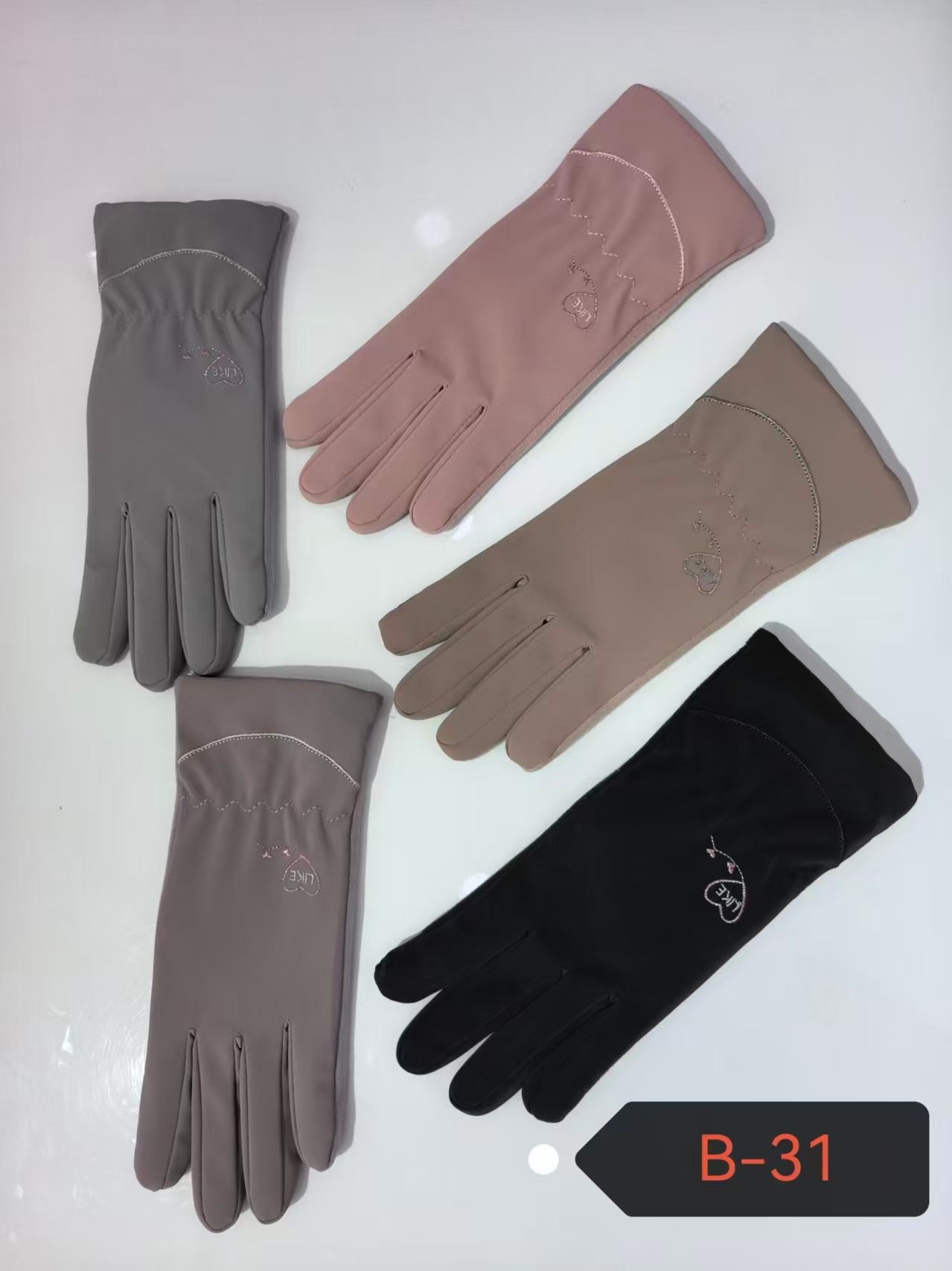 Guantes de invierno para mujer forrados de lana engrosada estudiante cálido resistente al frío pantalla táctil conducción guantes de coche eléctrico al por mayor