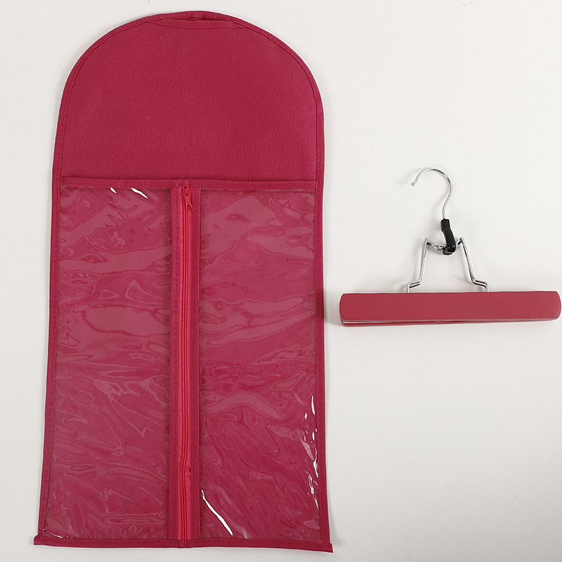 Bolsa de peluca en stock para enviar ganchos bolsa de almacenamiento transparente extensión de cabello percha de cabello bolsa de almacenamiento de cola de caballo image 8