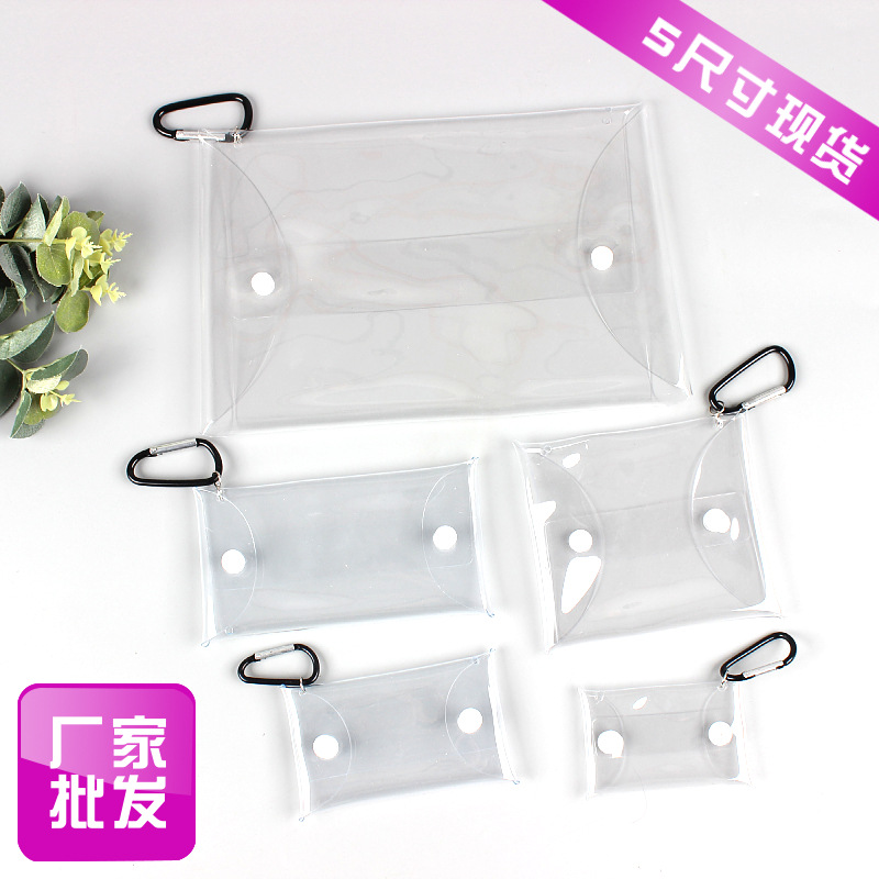 Caminar bebé ciego caja bolsa al por mayor de PVC transparente llavero monedero joyería en stock joyería regalo bolsa de embalaje