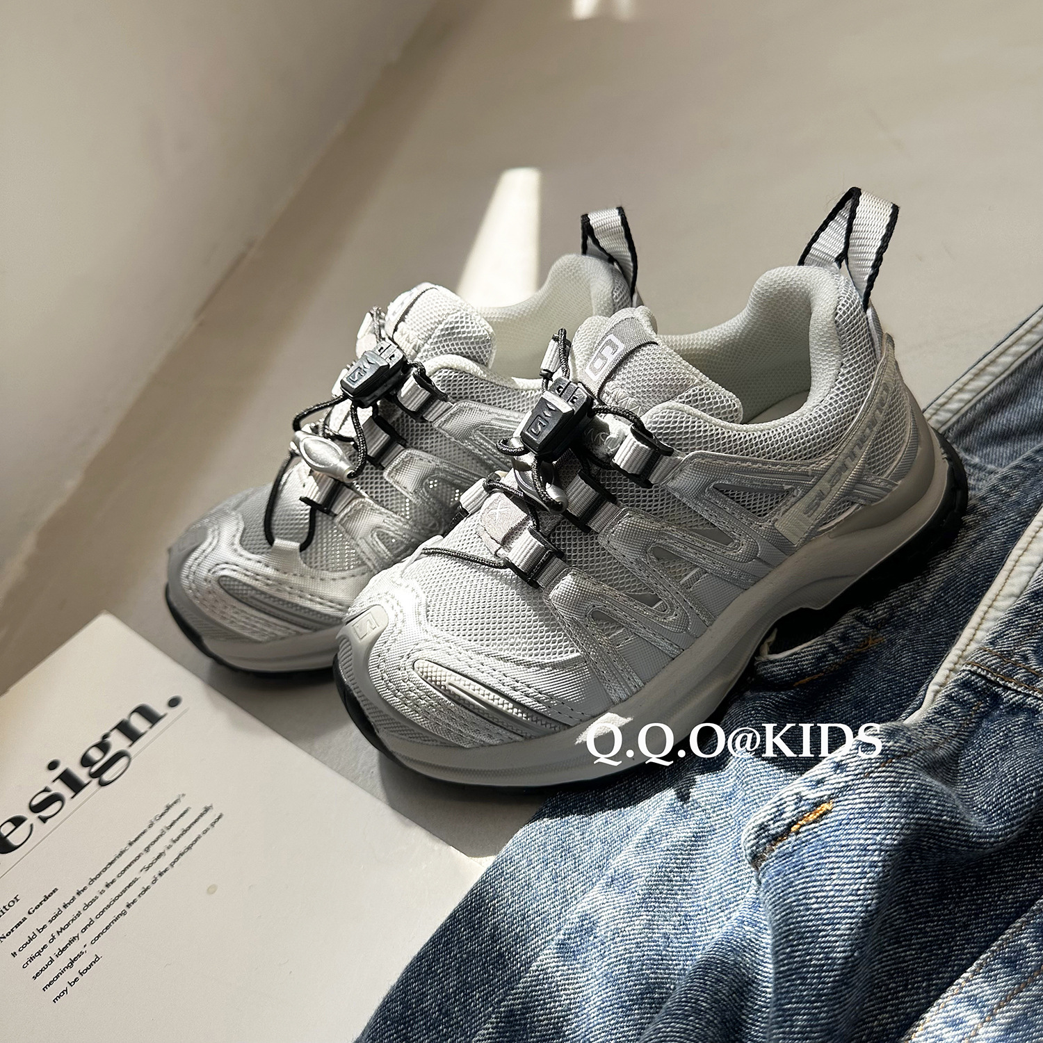 QQO Kinderschoenen 2023 Herfst en Winter Nieuwe Kinder Ademende Outdoor Sportschoenen Heren en Dames Mesh Dad_voghion.com