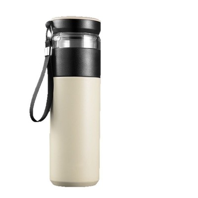 茶水分离泡茶保温杯304不锈钢双层泡茶杯商务礼品办公杯喝茶水杯