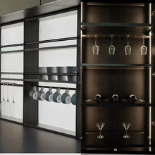 定制酒架酒柜 全铝酒柜 无缝焊接 多层储物玻璃展示柜 可拆装设计