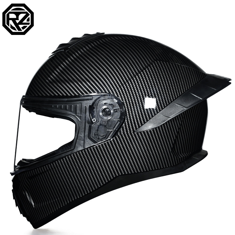 Casco de Motocicleta Certificado ORZ3c para Hombre y Mujer, Casco Integral de Doble Lente, Alerón Trasero Personalizado de Verano, Estilo Semi-Integral con Bluetooth