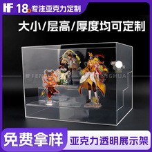 盲盒展示架收纳透明防尘亚克力手办玩具积木展示柜泡泡玛特展示盒
