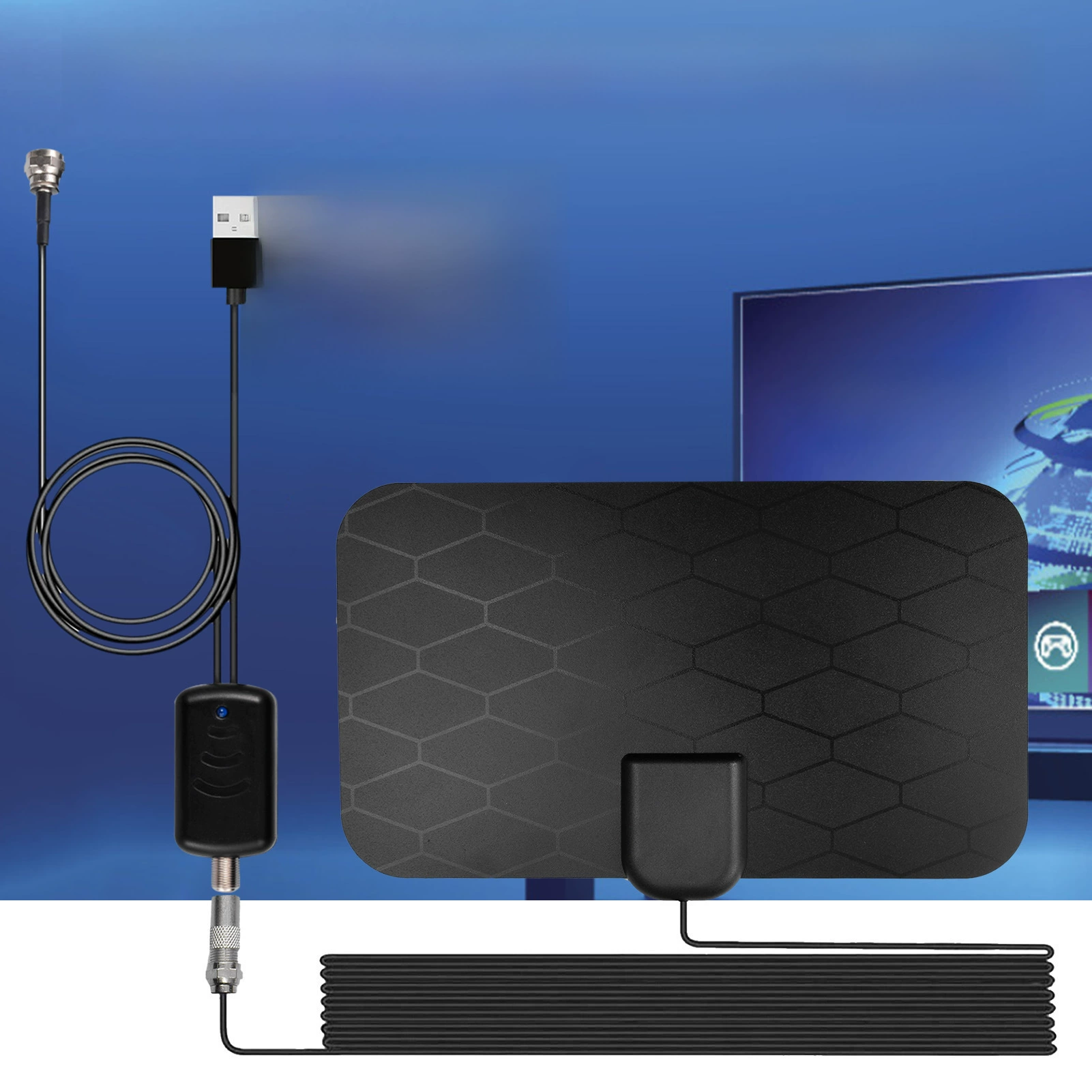 Пatterned European and American indoor TV antenna mini HDTV ground wave digital antenna dvb-t2 antenna