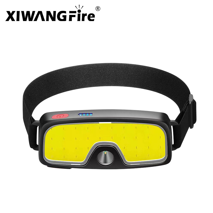 [Nuevo transfronterizo] Carga USB Fuente de luz dual COB Faros de camping al aire libre Faros LED para ciclismo y carrera