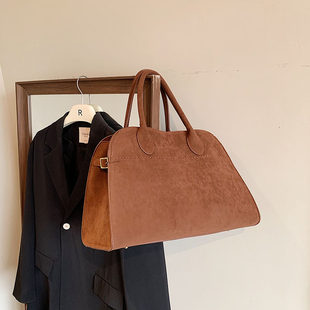 Capacious shoulder bag, demi-season one-shoulder bag