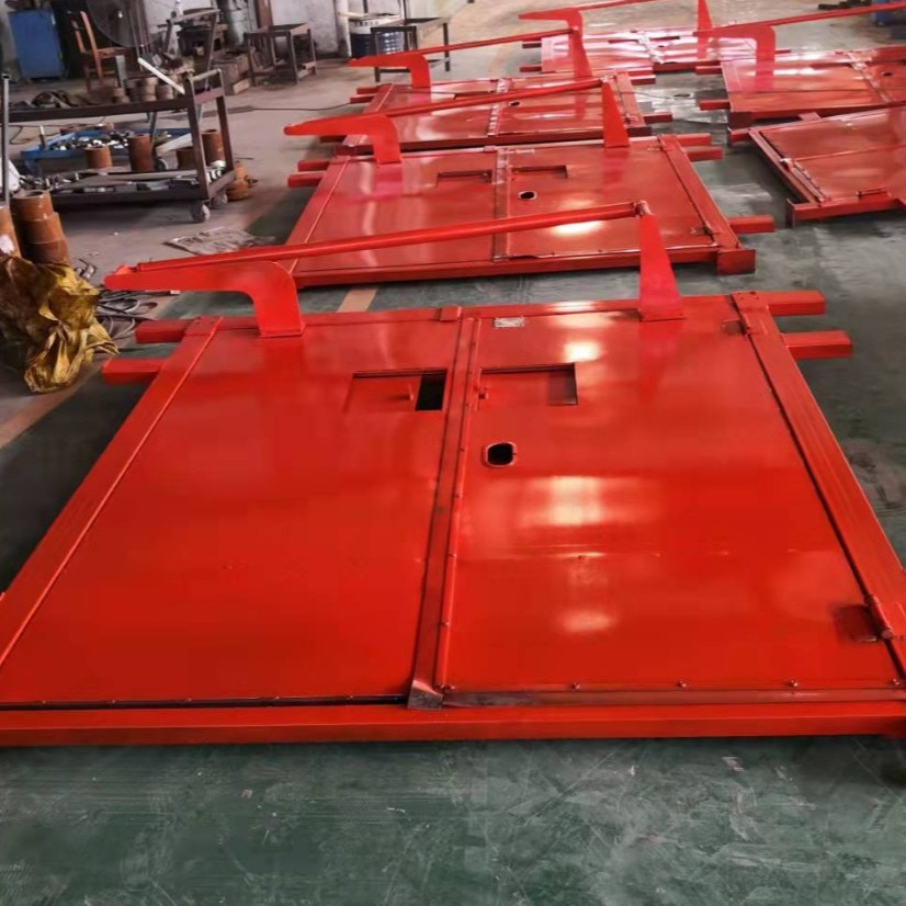 Doble puerta de aire sin presión anti-explosión de minería anti-explosión de gas protrusión bidireccional aislamiento de viento accesorio de puerta de aire anti-explosión de minería