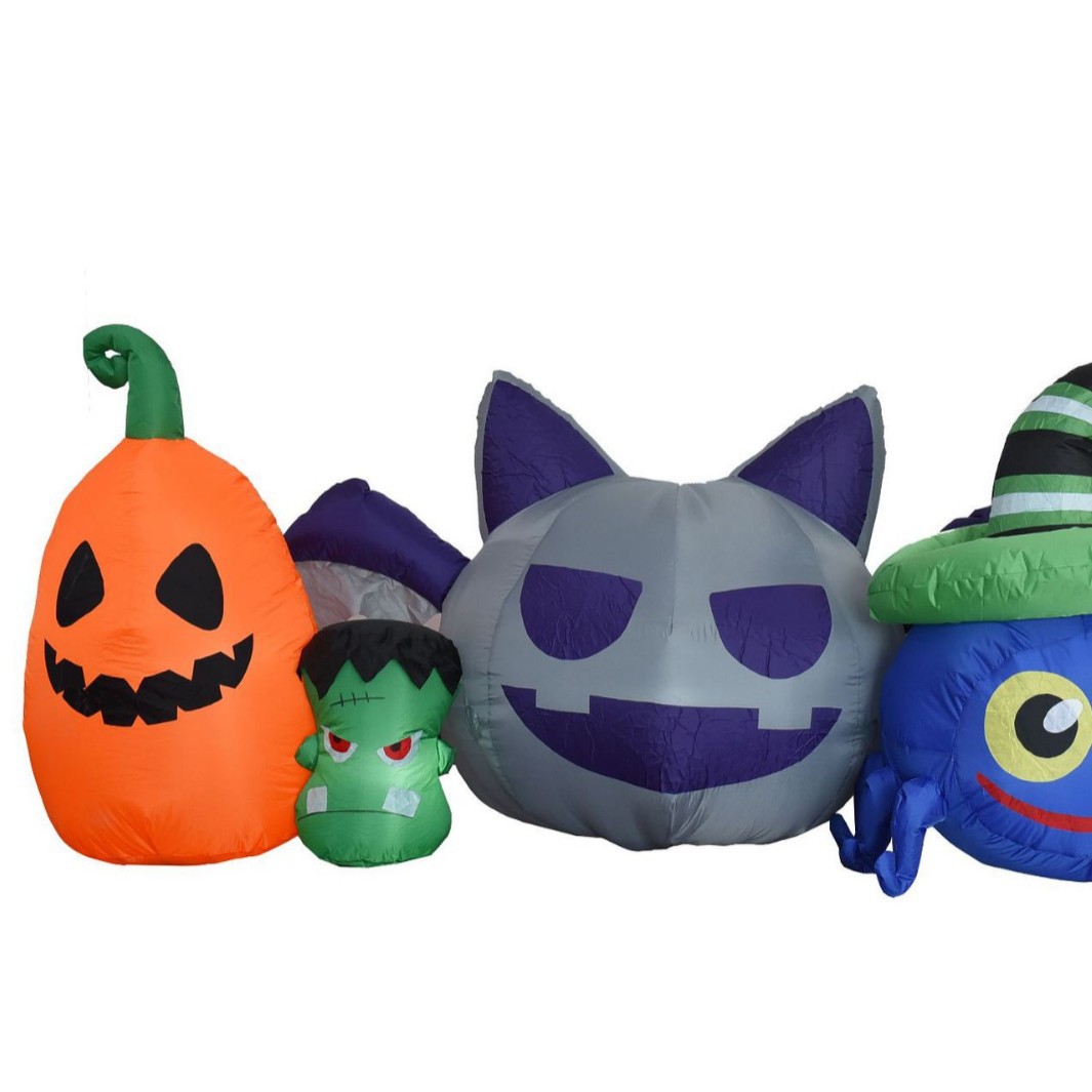 Cruzar la frontera de Halloween inflable calabaza cráneo cinco monstruo inflable MODELO DE Halloween patio interior y exterior inflable modelo Decoración