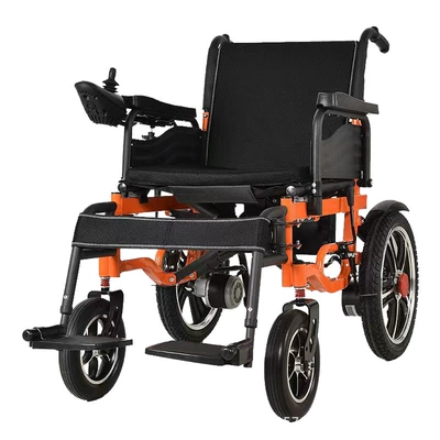 Electric wheelchair foldable four-wheel automatic intelligent wheelchair four-wheel scooter for the elderly disabled (Qatlanan elektrik velosipedlər) - 24v12a-lead-acid-battery