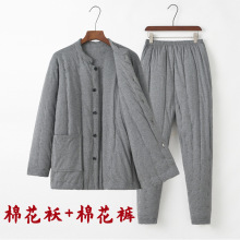 冬季棉花袄男中老年纯棉加厚保暖棉袄中国风男装爸爸装冬装棉服男