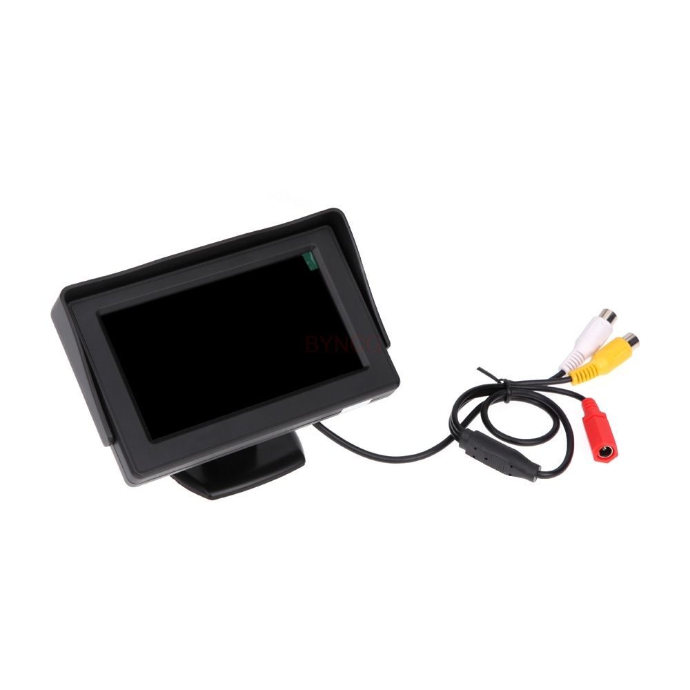 Car-mounted display 4.3inch CVBS signal AV interface split high-definition IPS display for scooter reversing camera