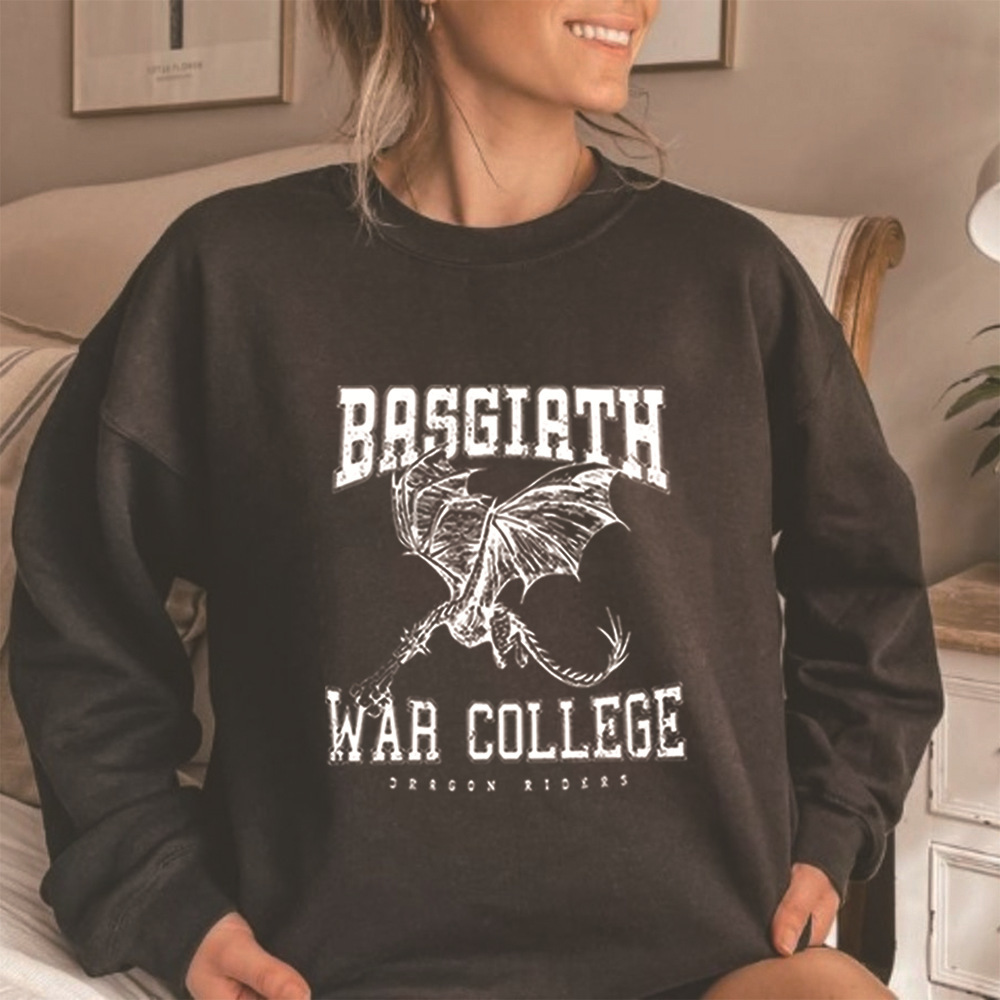 Retro Basgiath War College Sweatshirt Fourth Wing Hoodie Dra