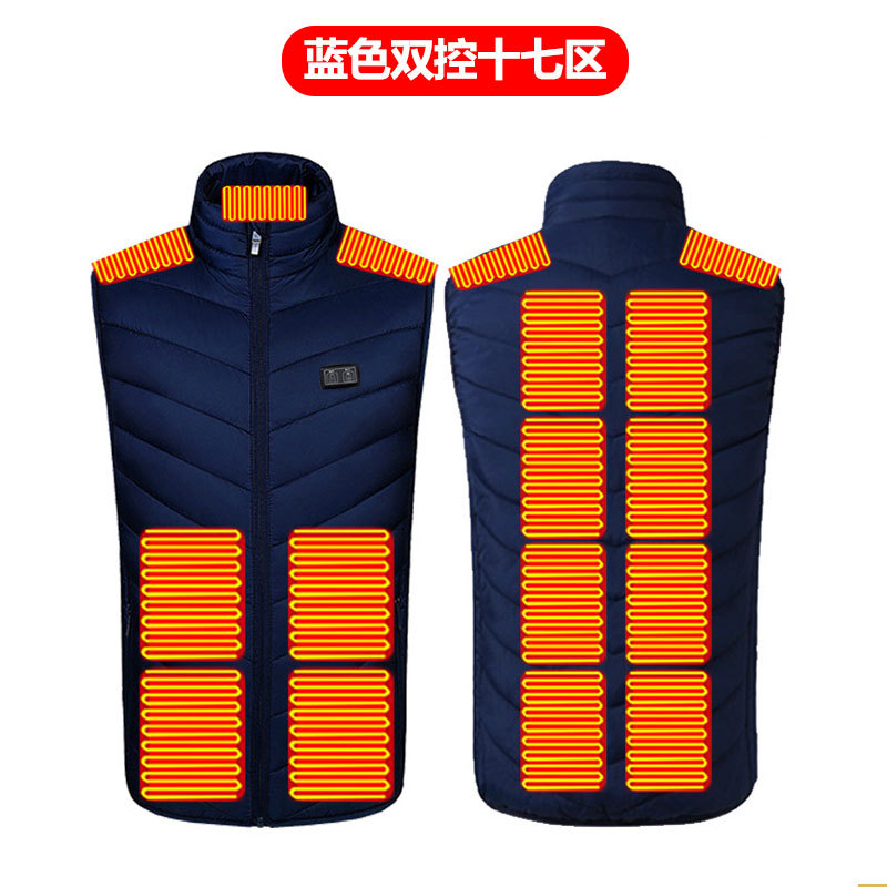 블루 듀얼 제어 17개 구역 가열