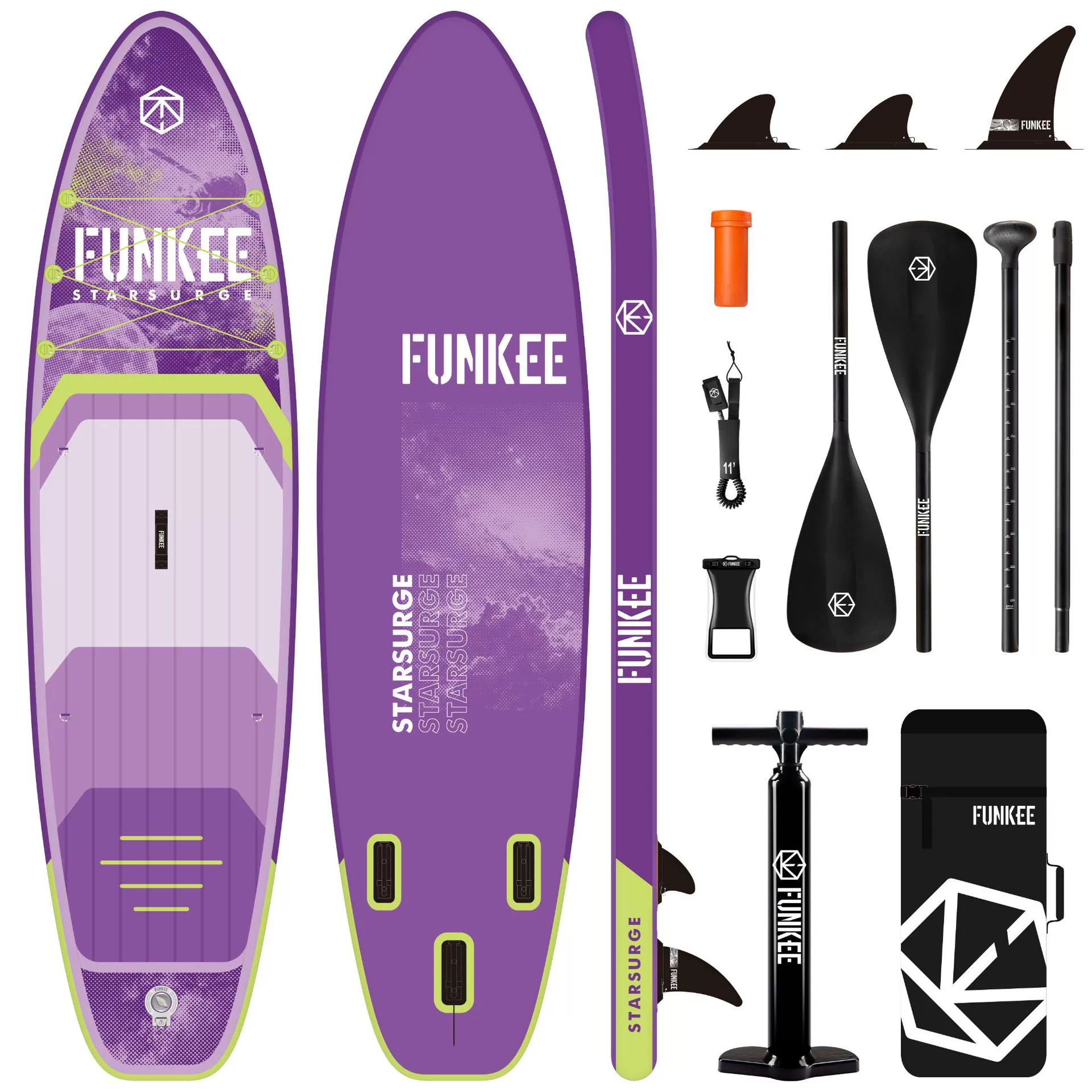 Летняя новинка 2025 года FUNKEE сапборд, SUP доска для серфинга, надувная доска для серфинга