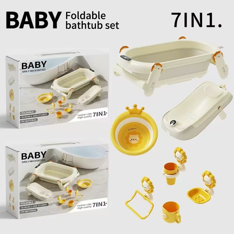 �ʺп羳����Ӥ���۵�ԡ����װ����ϴ��Ͱ7����Baby bathtub 7set