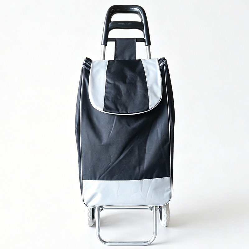 Carrito de Compras Plegable de Acero al Carbono y Tela Oxford 600D, Portátil para Comprar Verduras