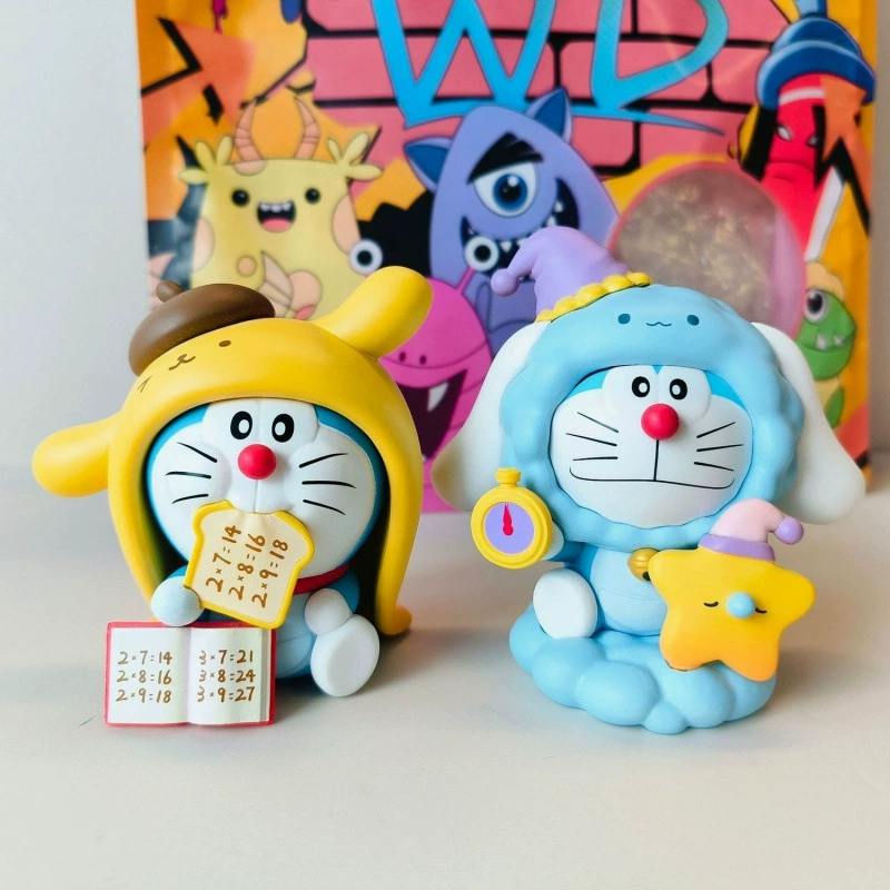 Sanrio, cute table minifigure, doll, Doraemon, Birthday gift