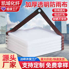 透明防雨布薄膜冬季花卉多肉保温防寒塑料防雨膜包边打孔透明篷布