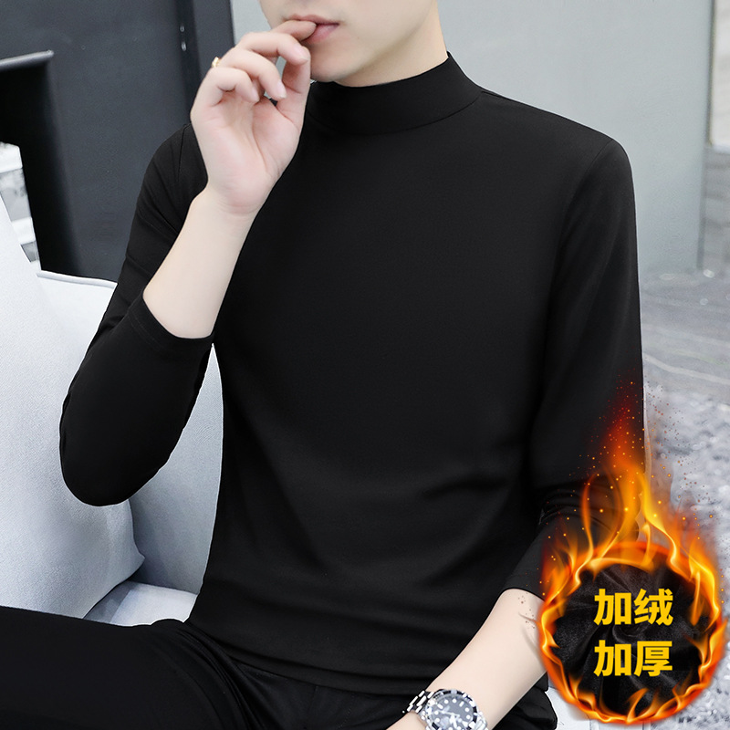 벨벳 T192 미드 칼라 블랙