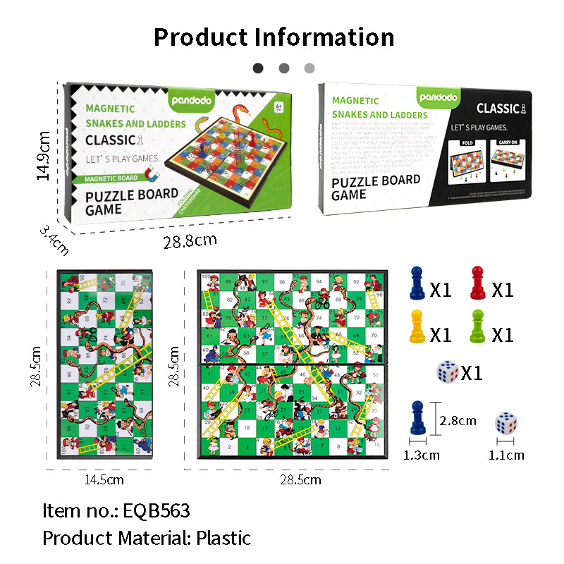 Ajedrez de vuelo internacional ludo ajedrez go-go damas juego de ajedrez puzzle magnético plegable transfronterizo image 18
