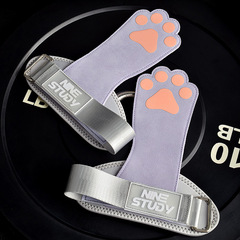 Professional women's deadlift booster belt cowhide palm guard pull-up dumbbell gloves fitness horizontal bar deadlift grip belt