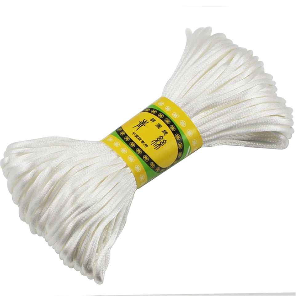 DIY Colorful Handmade Braided Cord Necklace Accessory 2mm Chinese Knot Cord Braiding Rope Cross-stitch Wholesale