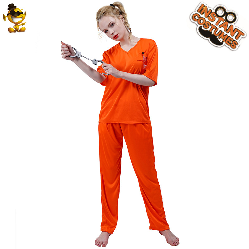Ropa de fiesta de Halloween uniforme de prisionero tentación uniforme de prisión traje de rendimiento escénico ropa de cosplay juego de rol image 6