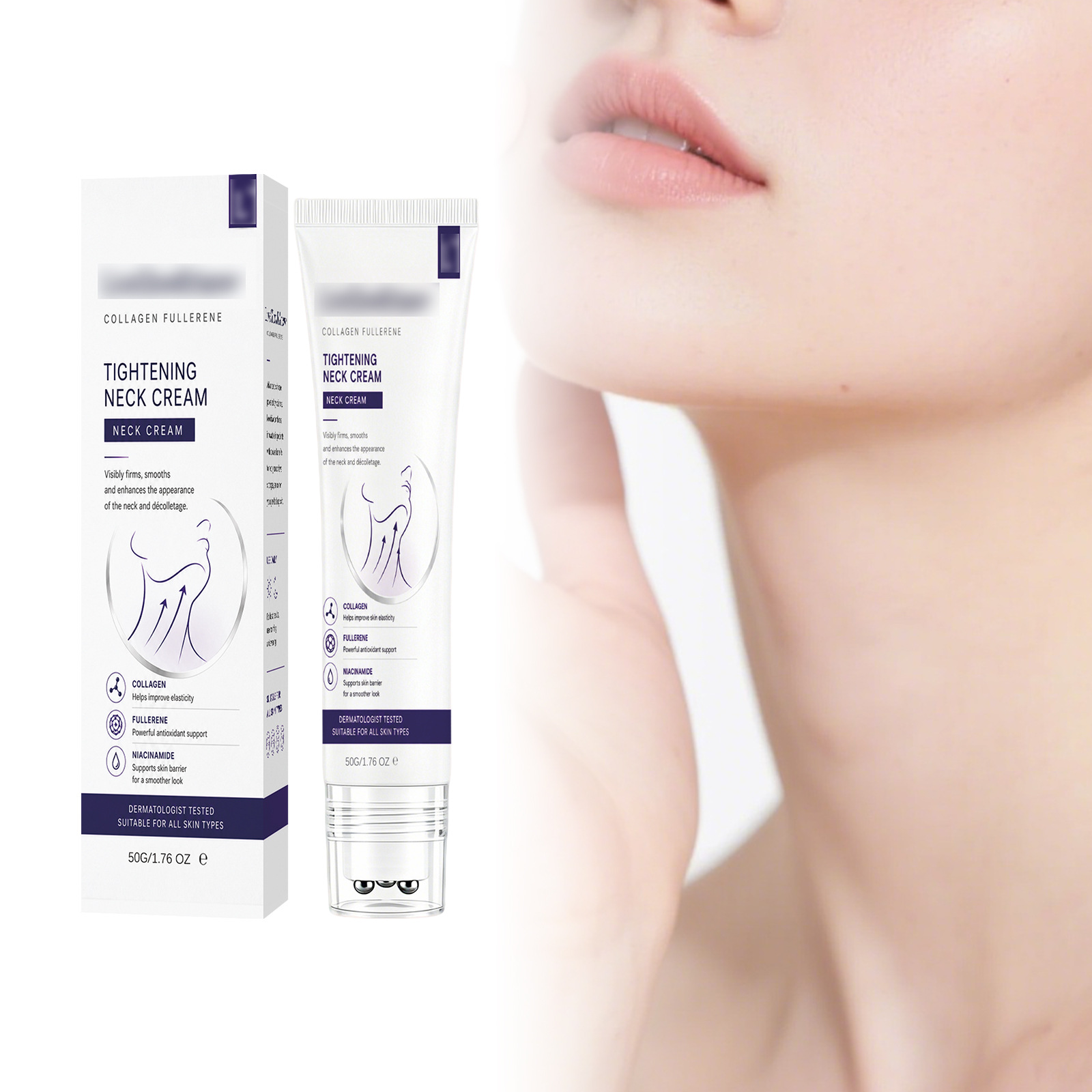 Moisturizing Neck Cream Daily Face and Neck Skin Care Softening Neck Skin Refreshing Hydrating Smooth Skin Massage Cream