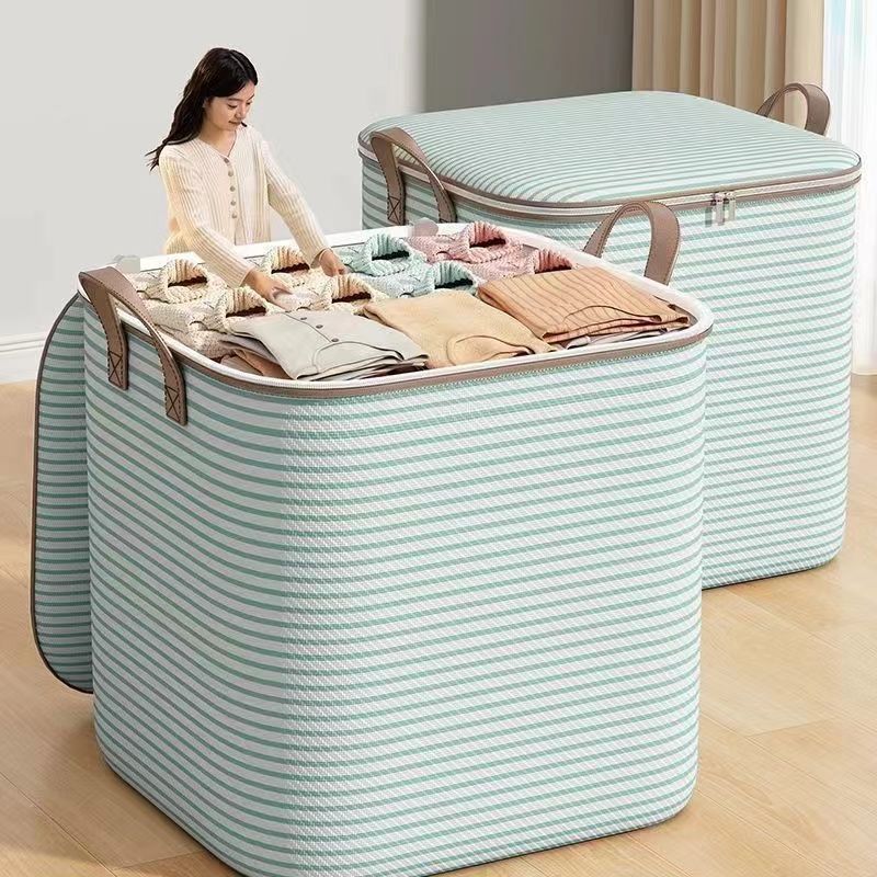 Clothes Storage Box, Extra Large Capacity Wardrobe, Household Clothing and Quilt Organizing Bag, Dust-Proof Storage Basket, Folding Artifact