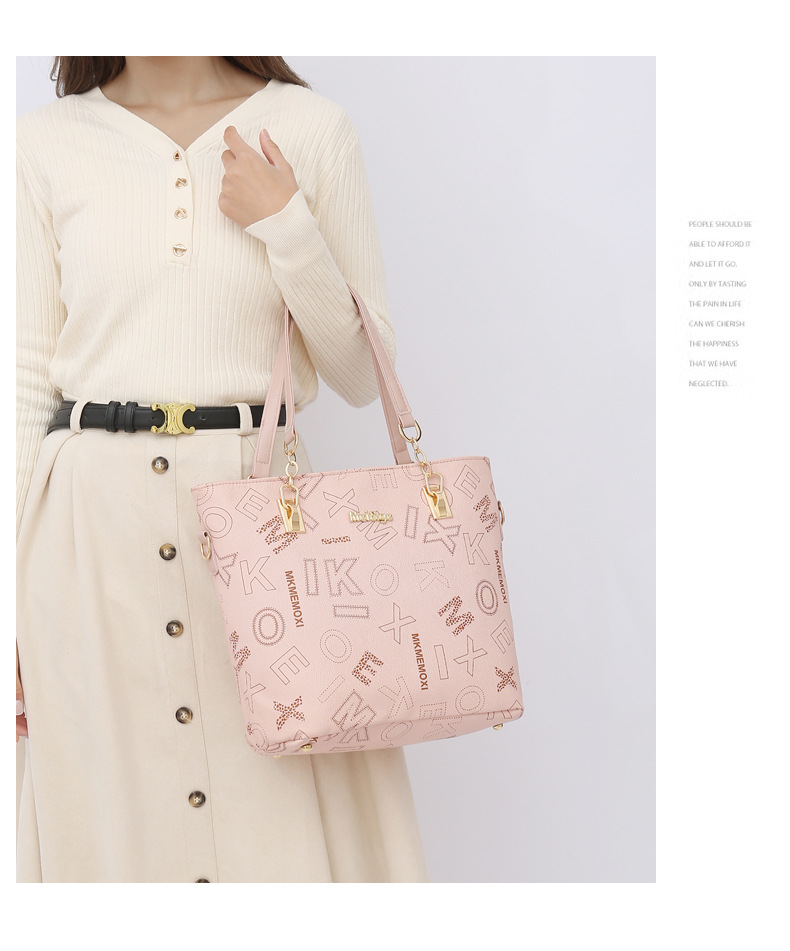 Cross-border foreign trade large-capacity new European and American retro mother-and-child bag multi-piece set women's bag, single-shoulder crossbody handbag undefined
