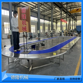蔬菜水果塑料链板线输送机食品厂柔性链传送带冷库POM抗寒流水线
