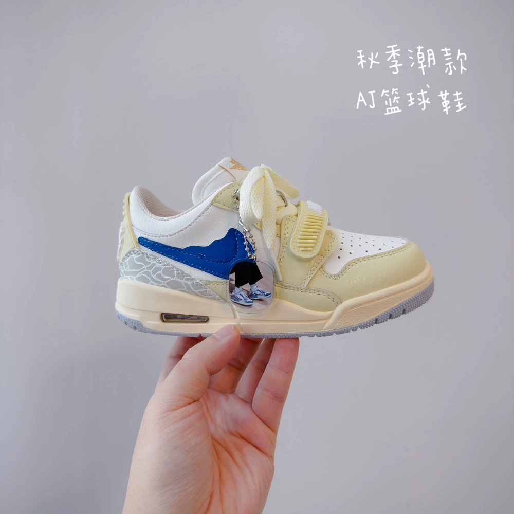 Air Jordan, комфортная спортивная повседневная обувь для отдыха для мальчиков, баскетбольная обувь, 2025 год, осень, тренд сезона, мягкая подошва, корейский стиль, западный стиль
