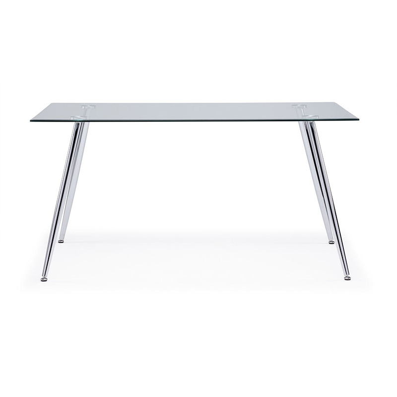 Mesa de comedor de vidrio temperado amazónico para casa pequeña mesa de comedor para 4 personas simple mesa de negociación