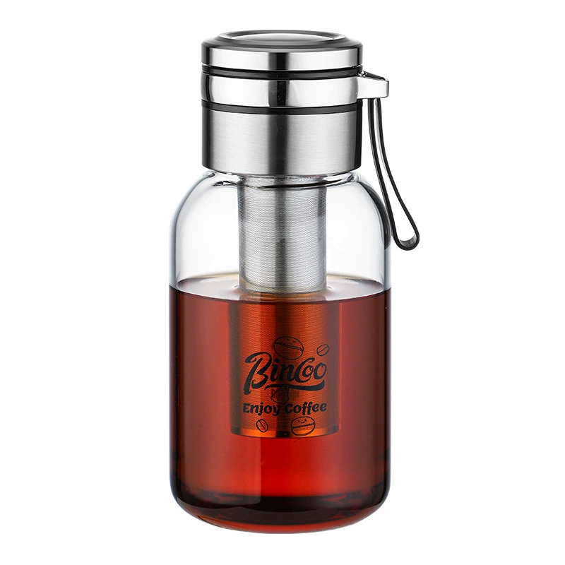 Bincoo Glass coffee cold drink stainless steel, iced tea, teapot