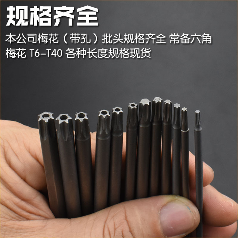 Precisión de grado industrial alargada cabeza de lote de flores de ciruela sólida / con agujero medio hexagonal tipo de tornillo lote magnético fuerte