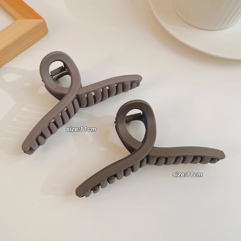 Horquilla de acrílico de las mujeres cuchara trasera updo clip de pelo grande celebridad de Internet elegante tiburón clip tocado simple horquilla