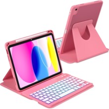 ipad键盘保护套旋转亚克力磁吸支架皮套ipad10防摔带休眠平板保护