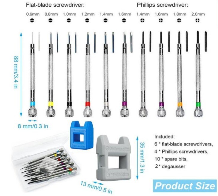 22 pieces boxed screwdriver