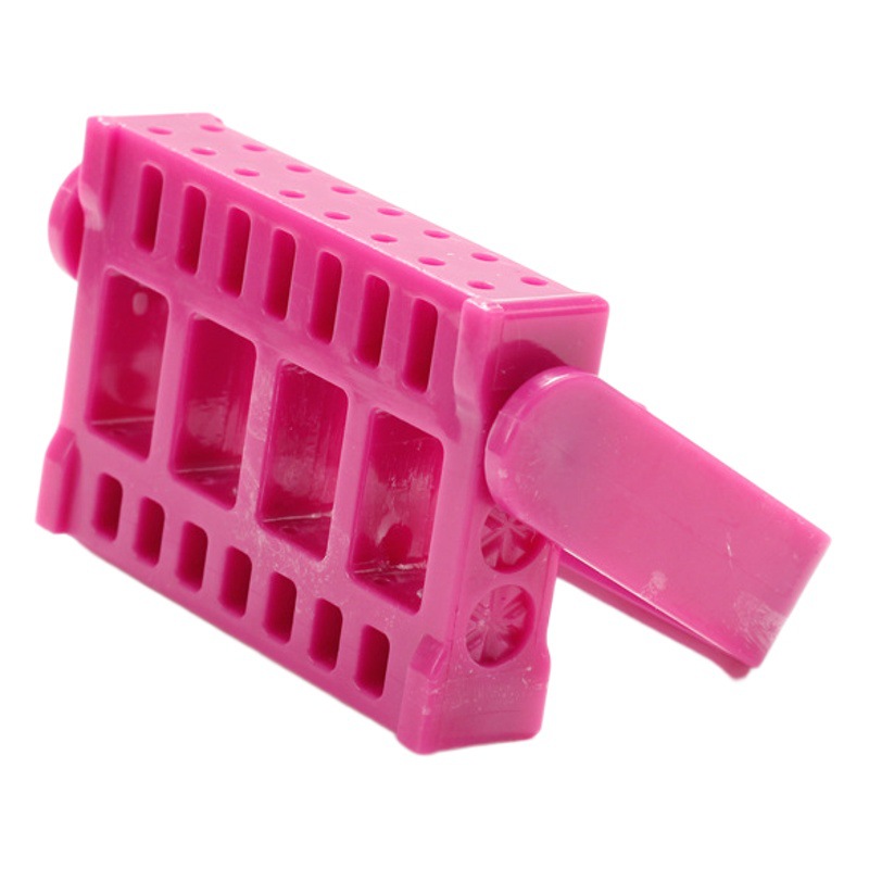 Herramientas de uñas transfronterizas soporte de exhibición de la cabeza de molienda multi-color 16-Hoyo cabeza de molienda rack caja de almacenamiento cabeza de molienda Jack soporte de mesa