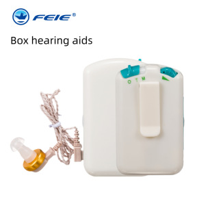 Feie Wholesale Cross-Border Elderly Box Hearing Aids for Deafness Earhook High Power Hearing Aids Hearing Aids