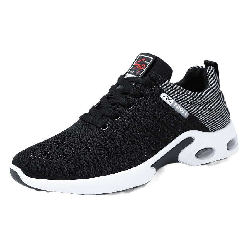 Zapatos hombres transfronterizos europeos y americanos zapatos de hombre de talla grande zapatos deportivos TEMU tejidos voladores zapatos casuales transpirables tendencia zapatos con colchón de aire de todo fósforo